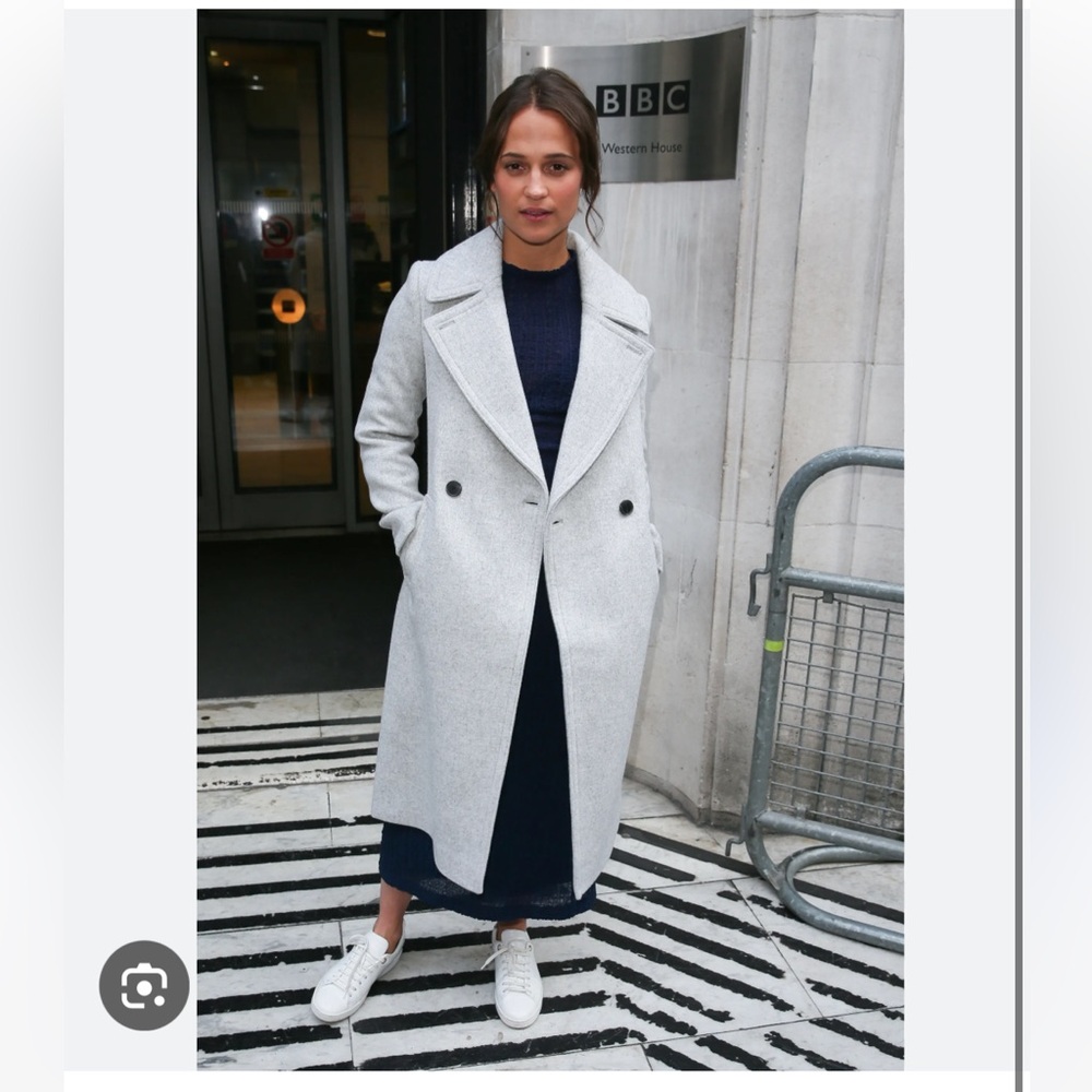 Club Monaco Daylina Wool Coat Grey M